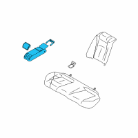 OEM Infiniti G35 Back Assy-Rear Seat, Center Diagram - 88610-JK60C