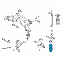 OEM 2014 Nissan Murano Spring-Rear Suspension Diagram - 55020-1GR0B