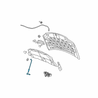 OEM Ram Hood Prop Rod Diagram - 5109851AC