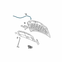 OEM 2008 Chrysler Town & Country Release-Hood Latch Diagram - 5109272AC
