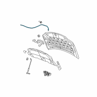 OEM 2012 Chrysler Town & Country Ft Half-Hood Release Diagram - 5109273AA