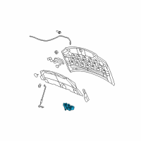 OEM Dodge Hood Latch Diagram - 5020846AA