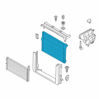 OEM 2012 BMW 550i GT xDrive Radiator Diagram - 17-11-8-669-004
