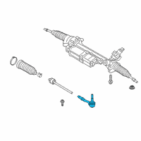 OEM BMW X3 Steering Tie Rod End Right Diagram - 32-10-6-871-893