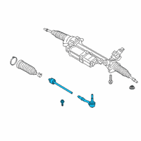 OEM 2022 BMW X3 Right Tie Rod Assembly Diagram - 32-10-6-871-892