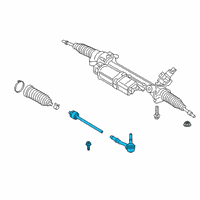 OEM BMW X3 RIGHT TIE ROD Diagram - 32-10-9-500-958