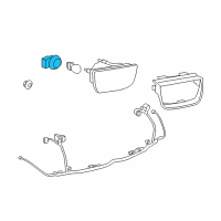 OEM 2013 Chevrolet Camaro Socket, Rear Turn Signal Lamp & Stop & Tail Lamp Diagram - 92227810