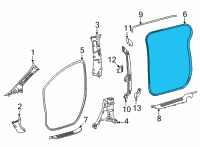 OEM Toyota Sienna Surround Weatherstrip Diagram - 62331-08010