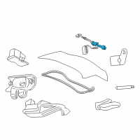 OEM Chevrolet Monte Carlo Cylinder Kit, Rear Compartment Lid Lock (Uncoded) Diagram - 88955982