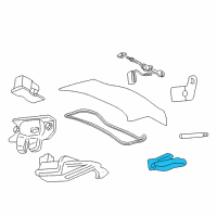 OEM 2005 Chevrolet Monte Carlo Hinge Asm-Rear Compartment Lid Diagram - 10382576