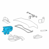 OEM 2004 Chevrolet Monte Carlo Latch Diagram - 10304039