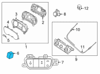 OEM 2022 Kia Seltos Switch Assy-Hazard Diagram - 93790Q5000CDD