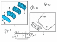 OEM 2022 Kia Seltos Cluster Assembly-INSTRUM Diagram - 94011Q5200