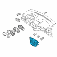 OEM 2014 Hyundai Elantra GT Hatchback Climate Temperature Control Diagram - 97250-A5673