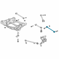 OEM Acura TL Arm, Rear Control Diagram - 52360-S0K-A02