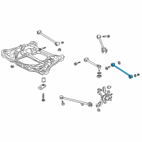 OEM 2001 Acura TL Arm, Rear Control Diagram - 52360-S0K-A02