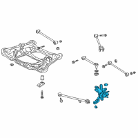 OEM 2003 Acura TL Knuckle, Left Rear Diagram - 52215-S0K-A00