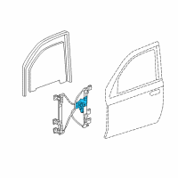 OEM 2007 Chevrolet Trailblazer Window Motor Diagram - 19257037