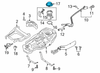 OEM 2021 Ford Explorer Lock Ring Diagram - L1MZ-9C385-B