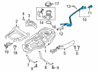 OEM 2020 Ford Police Interceptor Utility Filler Pipe Diagram - L1MZ-9034-B