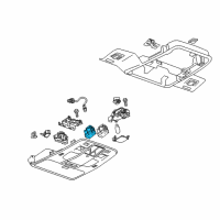 OEM 2012 Buick Verano Sunroof Switch Diagram - 25795115