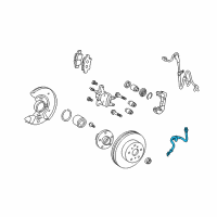 OEM 2007 Toyota Yaris Brake Hose Diagram - 90947-02E08