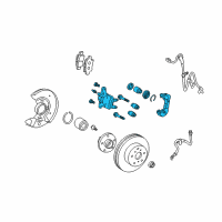 OEM 2009 Toyota Corolla Caliper Diagram - 47730-12A10