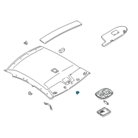 OEM 1999 Nissan Altima Holder SUNVISOR Diagram - 96409-9E020