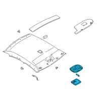 OEM 2001 Nissan Altima Lamp Assembly-Room Diagram - 26410-9E011