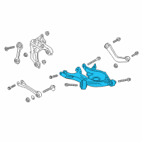 OEM 2022 Lincoln Nautilus Lower Control Arm Diagram - H2GZ-5500-B