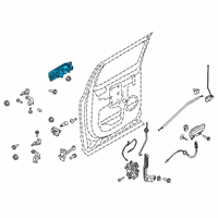 OEM 2019 Ford F-250 Super Duty Handle, Outside Diagram - JC3Z-2626605-DCPTM