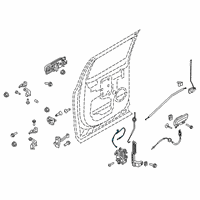 OEM 2018 Ford F-150 Release Cable Diagram - FL3Z-16266A46-E