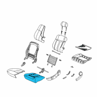 OEM Saturn L200 Pad Asm, Driver Seat Cushion (W/ Wire) Diagram - 22721871