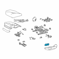 OEM Lexus LC500 Switch, Front Power Seat Diagram - 84922-11010