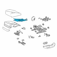 OEM 2021 Lexus LC500h Heater Assembly, Seat Diagram - 87510-11020