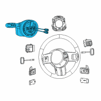 OEM Chrysler Module-Steering Column Diagram - 5LB73DX9AG