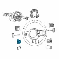 OEM 2012 Dodge Charger Switch-Paddle Down Diagram - 1YR88DX9AA