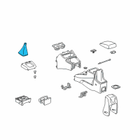 OEM Toyota RAV4 Shift Boot Diagram - 58808-42010