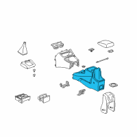 OEM Toyota RAV4 Console Diagram - 58901-42020-E0