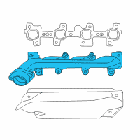 OEM Dodge Durango Exhaust Manifold Diagram - 68045438AB