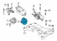 OEM BMW M3 ENGINE MOUNT, LEFT Diagram - 22-11-8-097-149