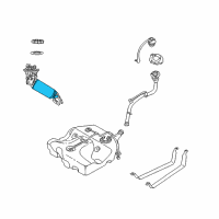 OEM Chrysler Sebring Fuel Pump Module/Level Unit Diagram - 5093457AB