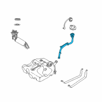 OEM 2005 Chrysler Sebring Tube-Fuel Filler Diagram - 4879407AD