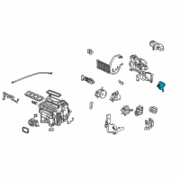 OEM Acura RL Motor Assembly, Driver Servo Diagram - 79120-SJA-A01