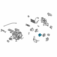 OEM Acura RL Motor Assembly, Rear Vent Diagram - 79180-SJA-A01