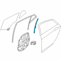 OEM 2011 Kia Optima Channel Assembly-Rear Door Door Diagram - 835102T010