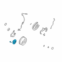 OEM 2001 Hyundai Santa Fe Rear Wheel Hub Assembly Diagram - 52750-26000