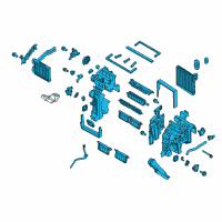 OEM 2018 Hyundai Santa Fe Sport Heater & Evaporator Assembly Diagram - 97205-4ZAA0