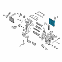 OEM 2019 Hyundai Santa Fe XL Core & Seal Assembly-Heater Diagram - 97138-2W000