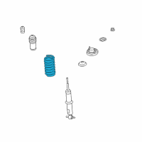 OEM Pontiac Solstice Front Spring Diagram - 25849163